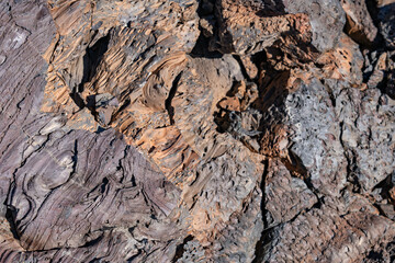 Basalt Lava Flows. Caves Trail, Craters of the Moon National Monument & Preserve. Volcanic Field. Idaho's eastern Snake River Plain. 