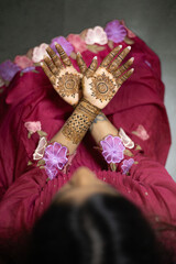 Traditional Indian Mehndi Design on Hands – Intricate Bridal Henna Art