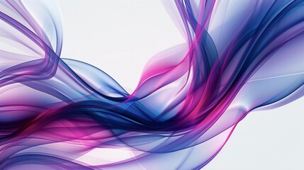 Fototapeta premium Dynamic Abstract Flowing Waves Background Design - Vibrant Purple, Blue, and Pink Gradient Ethereal Backdrop - Modern Artistic Concept for Presentations and Digital Art 