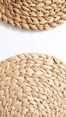 Woven Basket Material Surface Pattern Decoration Natural Organic Background