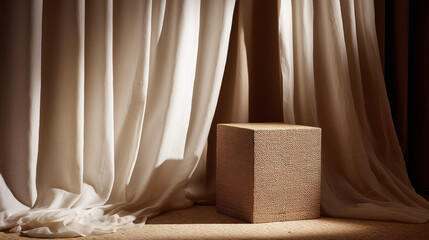 Clean Minimal Stage Design for Product Showcase or Cosmetic Display