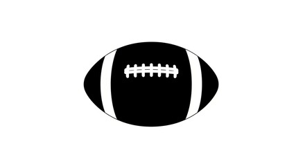 American Football Game Ball Silhouette for Sports Enthusiasts