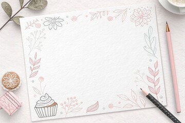 old letter with feather pen and ink