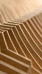 Abstract wood veneer structure