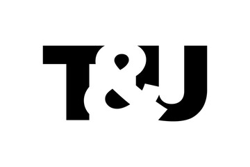TU logo design in bold style. Black white identity symbol. Modern typography emblem. Corporate branding icon.