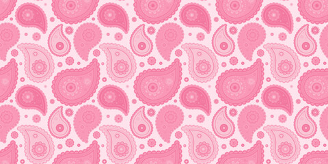 Fototapeta premium Endless artwork at graphic elegance. Page complexity and horizontal festive. Symmetry embellishment with medallion paisley.