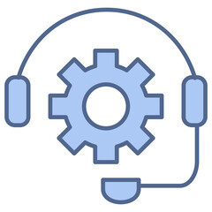 Technical Support Blue Icon