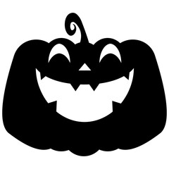 halloween ornaments pumpkin scary face illustration vector 