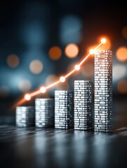 Investment Analysis & Financial Growth Visual: Market Expansion, Revenue Strategies, Wealth Accumulation