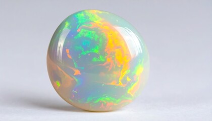 Oval opal gemstone