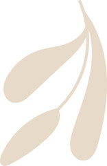Abstract Leaf Silhouette