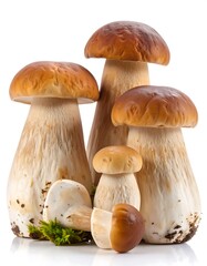 Group of porcini mushrooms