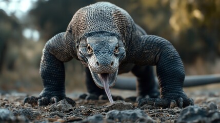 Powerful Komodo Dragon