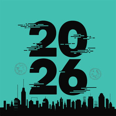  Astrological New Year 2026 Poster | Occult Theme Design with Moon & Bird Symbol