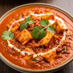 Delicious Indian Paneer Tikka Masala Dish.