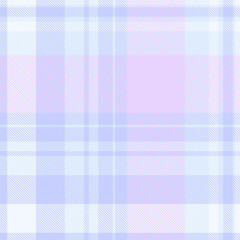 Pastel plaid pattern in light blue and lavender. Creates a soft, calming aesthetic. Suitable for backgrounds, textiles, and design projects needing a gentle touch.