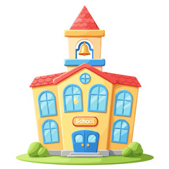 Obraz premium school on white background