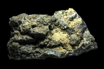 Galena with Quartz and Calcite from the Rhodope Mountains, Bulgaria
