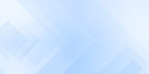 Background abstract blue sky with transparent shapes square. Light gradient vector banner. Pastel blue blur backdrop. Soft blurred light bg. Blurred color simple wallpaper. Cold gradation water cover 