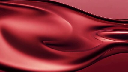A luxurious and abstract video of smooth, metallic red and burgundy liquid flowing and swirling, creating a dynamic and elegant backdrop for high-end projects - Powered by Adobe