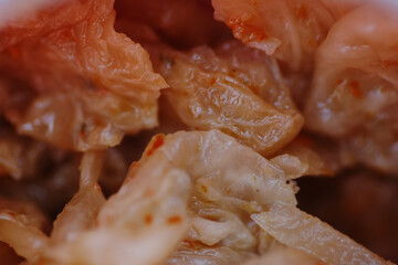 Kimchi expired more than seven month in the fridge and the appearance become dull