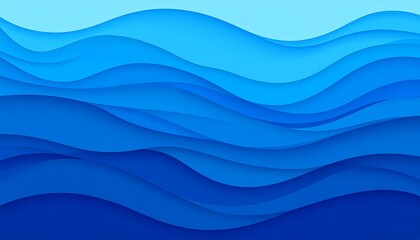Obraz premium Abstract layered ocean waves