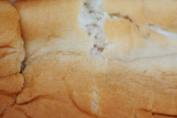 Close up texture of bread