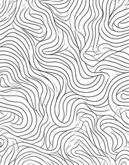 Fototapeta premium Abstract wavy lines pattern
