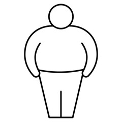 Obesity Vector Icon