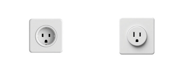 Standard Electrical Outlets in Modern Home Interior Design Style