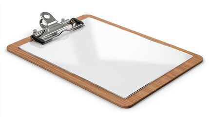 a wooden clipboard with a transparent glass attached to it