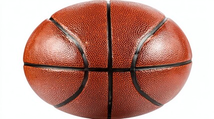 Obraz premium a basketball with a textured surface, resembling a worn in leather ball