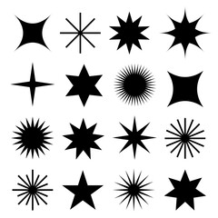 Geometric shapes of glitter and sparkles