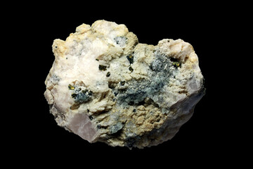 Calcite with Needle Quartz from the Rhodope Mountains, Bulgaria
