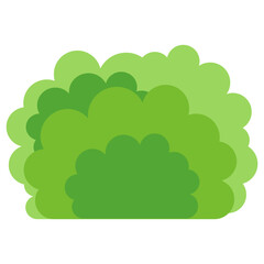 cartoon bush vector illustration