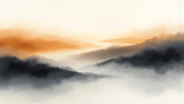 fog over the river - Powered by Adobe