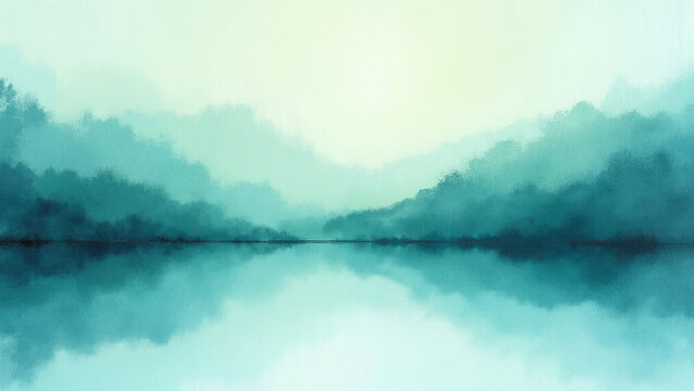 lake in the mountains - Powered by Adobe