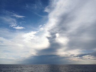 Obraz premium storm clouds over sea