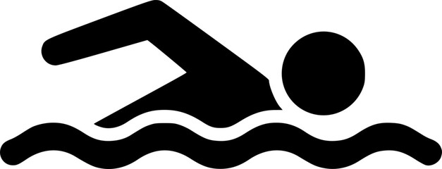 swimmer vector flat icon
