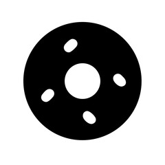 Fototapeta premium Vector art of donut icon isolated design