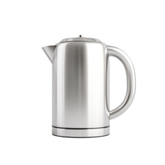 Fototapeta premium Sleek Stainless Steel Kettle with Modern Design for Boiling Water and Making Tea or Coffee in Kitchen Environment