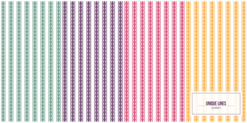 unique lines pattern with vertical colorful stripe style