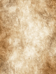 Distressed vintage paper texture background with warm sepia tones and subtle grunge effects. Its aged, rustic appearance creates an organic aesthetic. Perfect for graphic design, website backdrops,