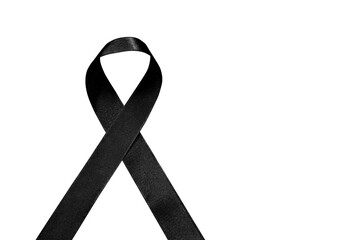 Black Ribbon Symbol of Mourning