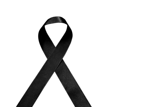Black Ribbon Symbol of Mourning