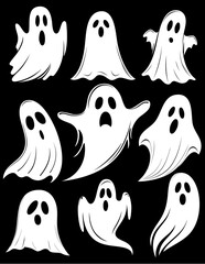 Ghost vector illustration