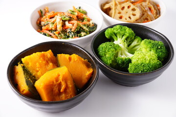 家庭料理　カボチャ　ブロッコリー