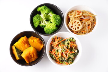 家庭料理　カボチャ　ブロッコリー