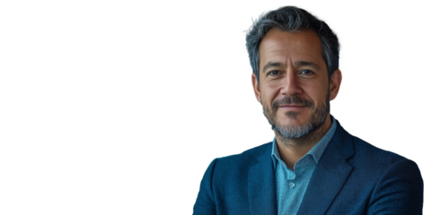 Handsome businessman in business attire