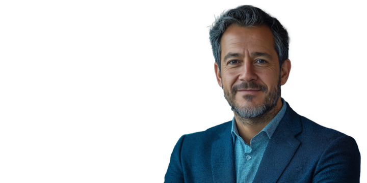 Handsome businessman in business attire